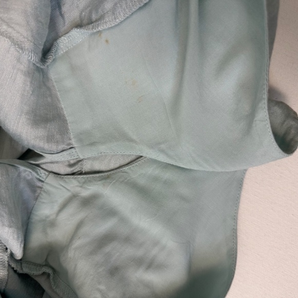 Free People Mint Green Open back cropped blouse Size XL - Picture 8 of 10